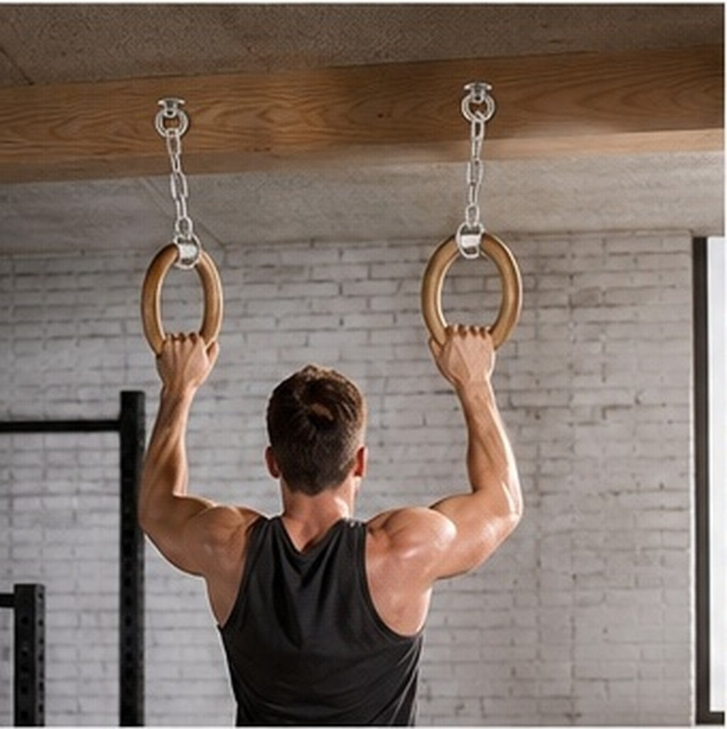 Gymnastic Ring - 2 Stück Deckenhaken M8 Edelstahl-Plattenhaken, Schwerlast-Aufhänger