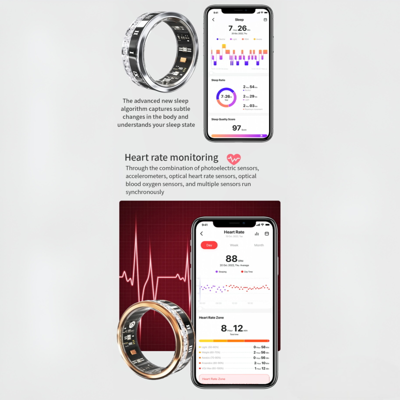 Diamant-Mode-Smart-Ring für Da – Gymnastic Ring Bewertung und Preis